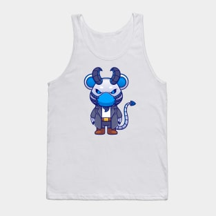 Cute Mouse Robot Cyborg Devil Cartoon Tank Top